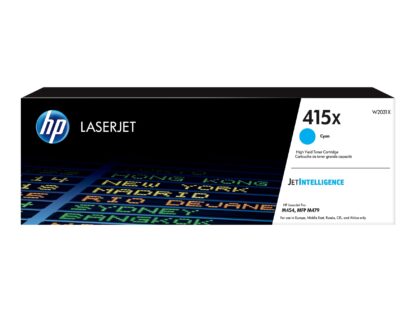 HP 415X Cyan LaserJet Toner Cartridge W2031xc