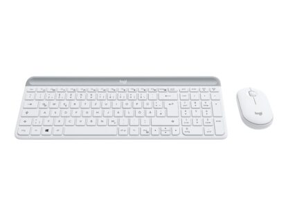 LOGITECH MK470 Slim Combo - kabelloses Tastatur-Maus-Set weiß