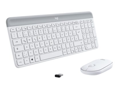 LOGITECH MK470 Slim Combo - kabelloses Tastatur-Maus-Set weiß - Image 2